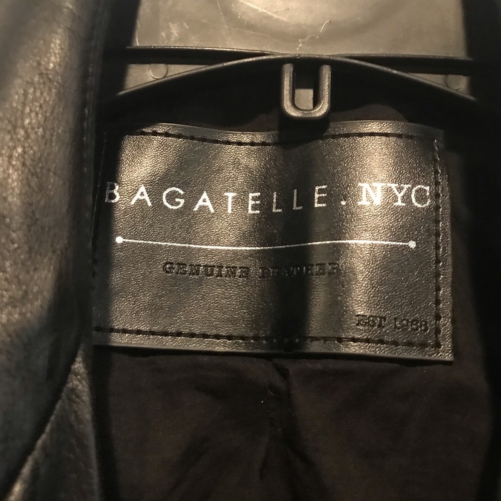 Bagatelle leather jacket size L NWT - Picture 2 of 3